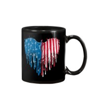 Dragon heart American flag Mug tile