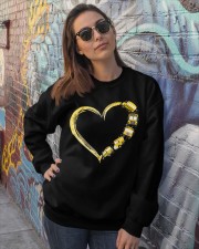 Bus driver heart Crewneck Sweatshirt lifestyle-unisex-sweatshirt-front-3