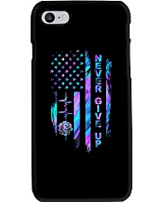Never give up Phone Case tile