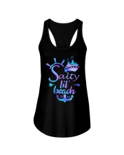 Salty lil beach Ladies Flowy Tank tile