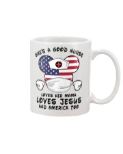 She's a good nurse loves her mama Independence day Mug tile