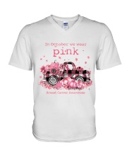 In October we wear pink V-Neck T-Shirt tile