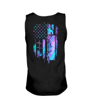 Trucker American flag Unisex Tank tile