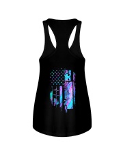 Trucker American flag Ladies Flowy Tank tile