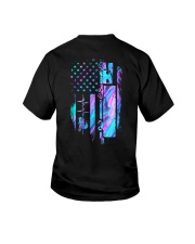 Trucker American flag Youth T-Shirt tile