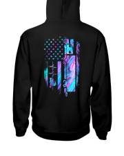 Trucker American flag Hooded Sweatshirt tile