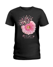 Never give up Ladies T-Shirt tile