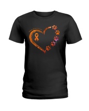 Paws for the cure Ladies T-Shirt tile