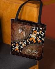 Never Give Up Leather Pattern Print All-over Tote aos-all-over-tote-lifestyle-front-02