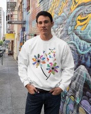 Dragon dandelions Crewneck Sweatshirt lifestyle-unisex-sweatshirt-front-2