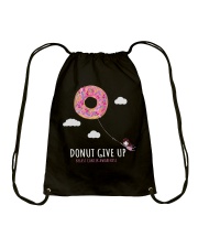 Donut give up Drawstring Bag tile