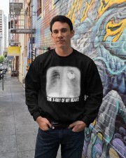 The x-ray of my heart Crewneck Sweatshirt lifestyle-unisex-sweatshirt-front-2