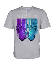 Your life matter V-Neck T-Shirt tile