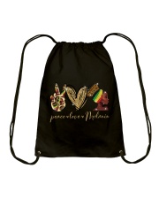 Peace Love Melanin - Printed Apparels Drawstring Bag tile