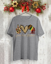 Peace Love Melanin - Printed Apparels Classic T-Shirt lifestyle-holiday-crewneck-front-2