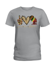 Peace Love Melanin - Printed Apparels Ladies T-Shirt tile