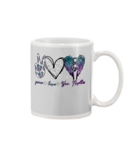 Peace Love You matter Mug tile