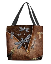 Let it be Leather pattern print All-over Tote front