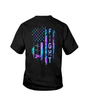 Fight Stomach Cancer American flag Youth T-Shirt tile