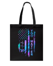 You matter American flag Tote Bag tile