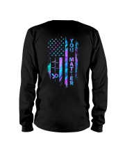 You matter American flag Long Sleeve Tee tile