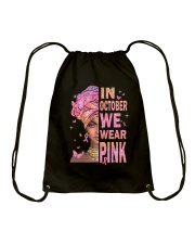 In October we wear Pink Drawstring Bag tile