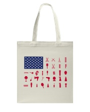 Hairdresser American flag Tote Bag tile