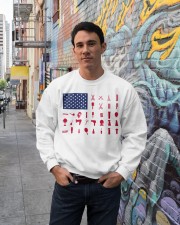 Hairdresser American flag Crewneck Sweatshirt lifestyle-unisex-sweatshirt-front-2