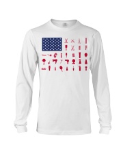 Hairdresser American flag Long Sleeve Tee tile