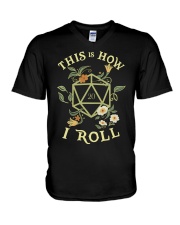 This is how I roll V-Neck T-Shirt tile
