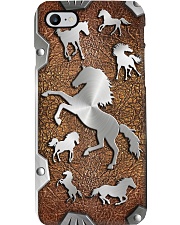Horse lovers Metal pattern print Phone Case i-phone-8-case