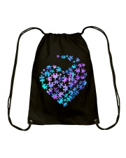 Autism heart Drawstring Bag tile