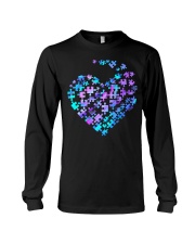 Autism heart Long Sleeve Tee tile