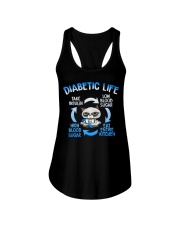 So done with this diabetic life Ladies Flowy Tank tile