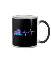 Trucker American flag Color Changing Mug tile