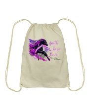 Faith hope love Drawstring Bag tile