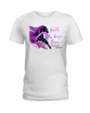 Faith hope love Ladies T-Shirt tile