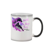 Faith hope love Color Changing Mug tile