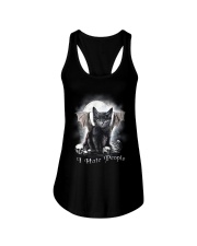 I hate people Ladies Flowy Tank tile