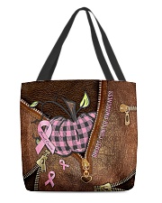 Breast cancer awareness Leather pattern print All-over Tote front