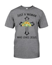 Just a woman who love Jesus Classic T-Shirt front