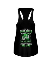 I'm a truck driver Ladies Flowy Tank tile