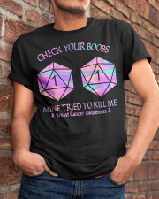 Check your boobs Classic T-Shirt apparel-classic-tshirt-lifestyle-26