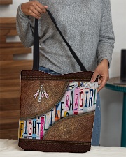 Fight like a girl All-over Tote aos-all-over-tote-lifestyle-front-10