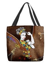 Autism mom Leather pattern print All-over Tote back