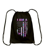 I'm a survivor Drawstring Bag tile