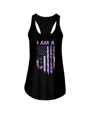 I'm a survivor Ladies Flowy Tank tile