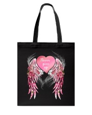 Never give up Tote Bag tile