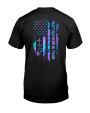 Heavy equipment operator American flag Classic T-Shirt tile