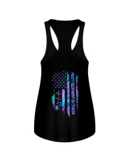 Heavy equipment operator American flag Ladies Flowy Tank tile